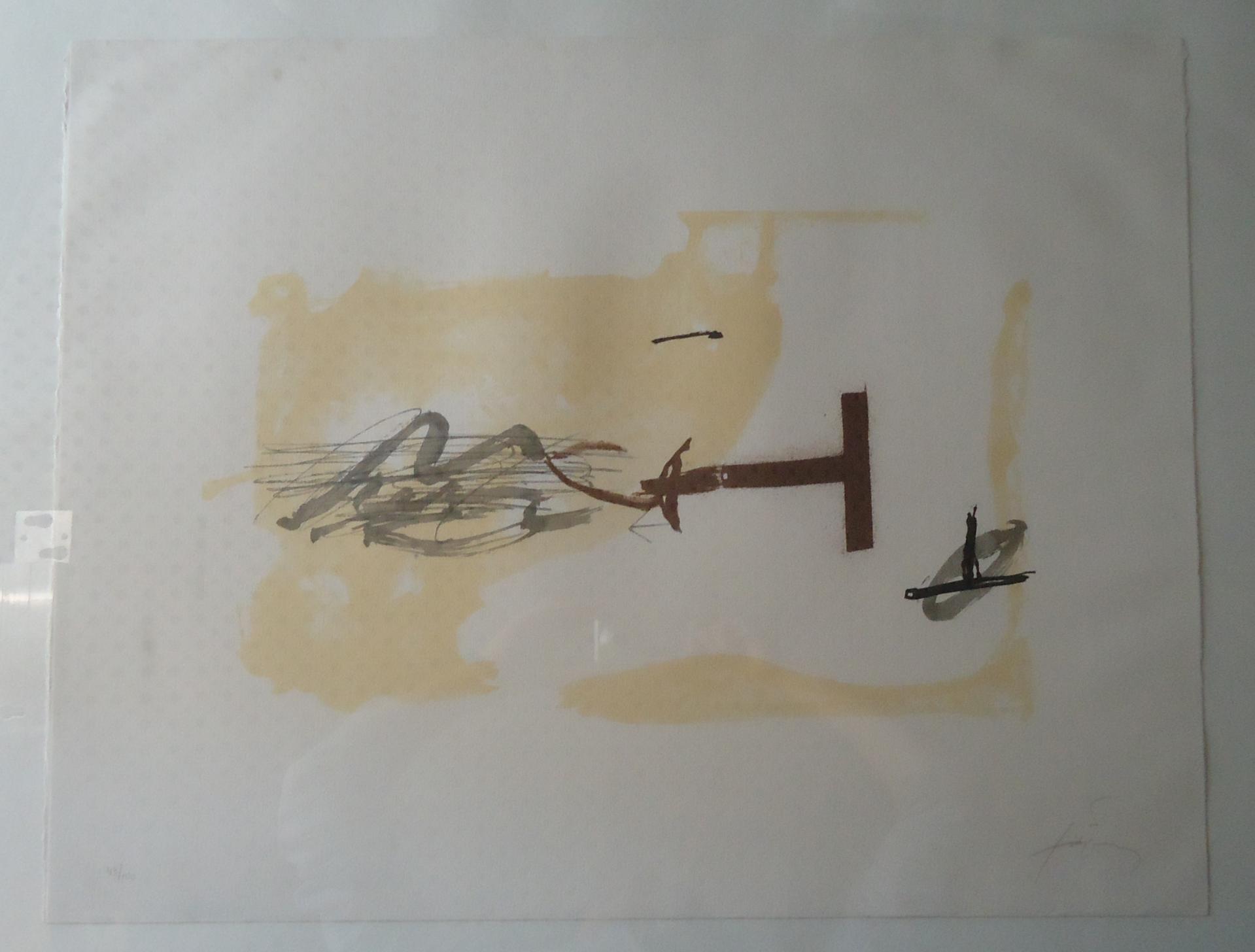 Lithographie Antoni Tàpies Après