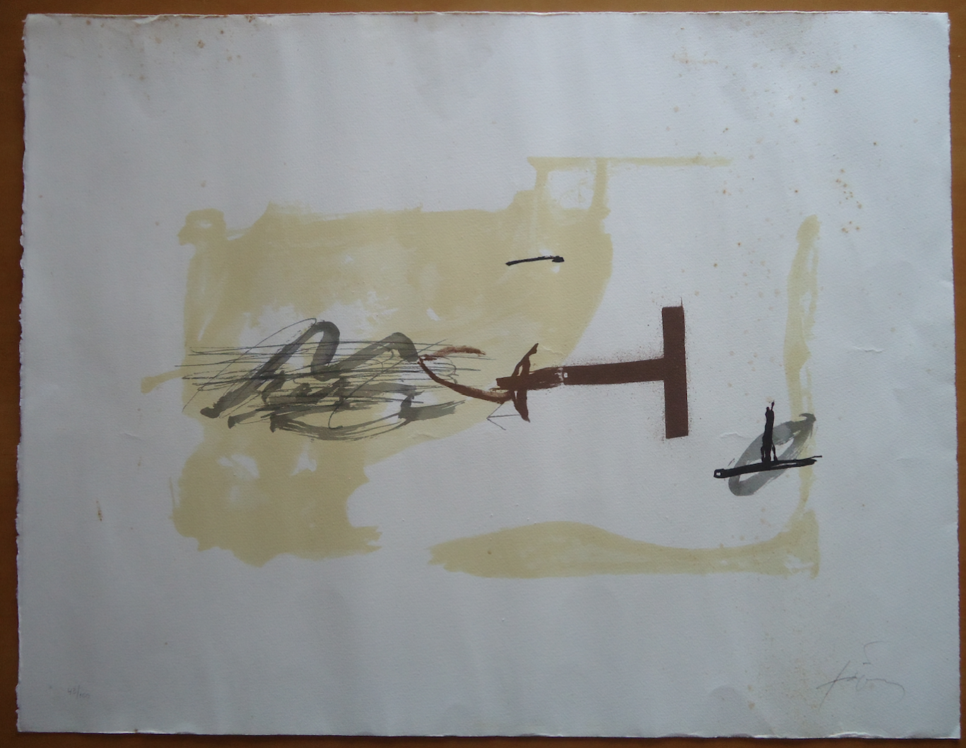 Lithographie Antoni Tàpies Avant